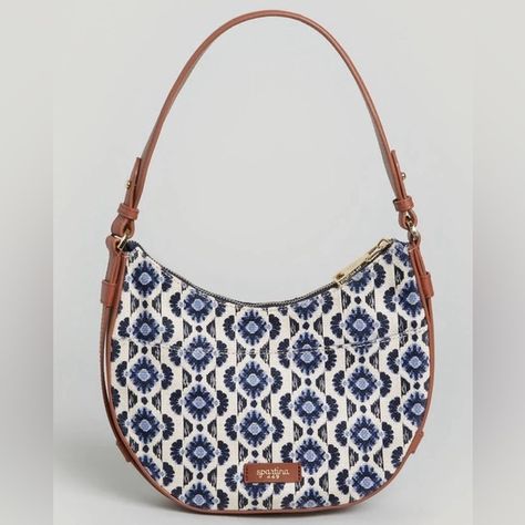 Spartina 449 Zip Hobo Marsh Boardwalk bag Rattan Handbags, Spartina 449, Blue And White Style, Leather Hobo Bag, Mid Size, Satchel Handbags, Magnetic Clasp, Black Handbags, Clutch Wallet