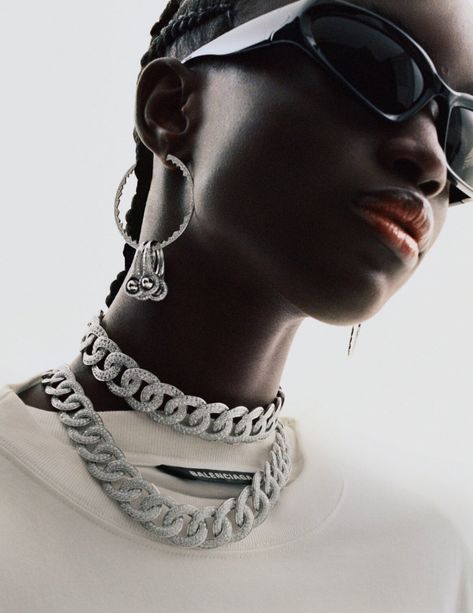 Maty Fall, Paris May, Vogue Sunglasses, Italian Model, Vogue France, Luxury Diamonds, Jewelry Photography, Bang Bang, Black Culture