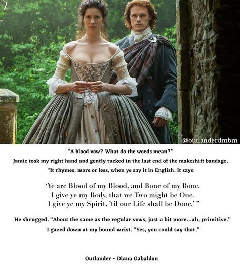 Outlander - Da mi basia mille (@outlanderdmbm) posted on Instagram: “#Outlander Wedding Anniversary” • Jun 15, 2020 at 10:18pm UTC Outlander Wedding Vows, Outlander Vows, Outlander Wedding Dress, Outlander Wedding, Wedding Dress Aesthetic, Outlander Quotes, Wedding Movies, Outlander Tv, Outlander Series