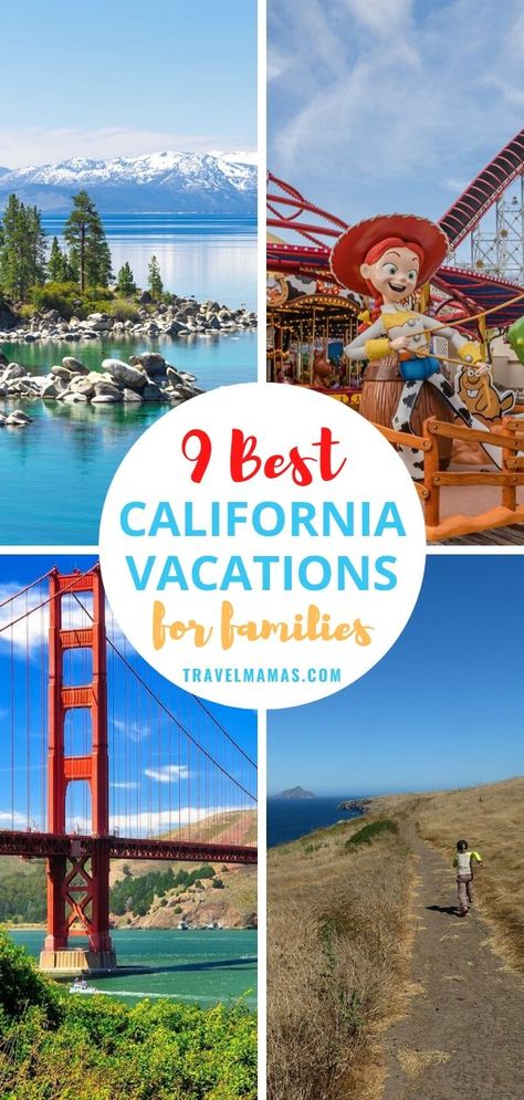 There are so many amazing destinations in California for families, it can be hard to know where to start planning your vacation with kids. This list of the 9 best California vacation spots is sure to please all ages and personalities! #california #familytravel #travelwithkids Kids Vacation Destinations, California Family Vacation, Vacations For Families, California With Kids, Family Vacation Spots, Best Vacation Destinations, Kids Vacation, Best Family Vacations, California Vacation