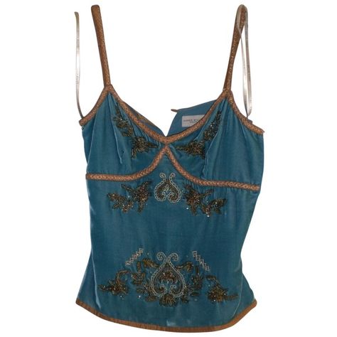 Pre-owned Karen Millen Embroidery Velvet Top Turquoise/Green ($59) ❤ liked on Polyvore featuring tops, shirts, green, velvet shirt, embroidery shirts, camisoles & tank tops, cami tank tops and embroidered shirts Green Velvet Shirt Outfit, Embroided Top, Blue Velvet Shirt, Green Velvet Shirt, Embroidery Shirts, Green Cami, Blue Embroidered Top, Turquoise Shirt, Turquoise Top