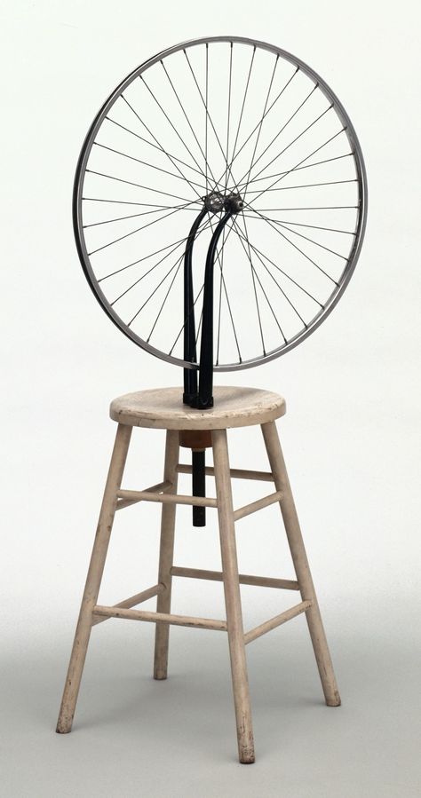 Marcel Duchamp. Bicycle Wheel. New York, 1951 (third version, after lost original of 1913) Action Painting, Marcel Duchamp Art, John Heartfield, Dada Movement, Kurt Schwitters, Metal Flower Wall Art, Marcel Duchamp, Bicycle Wheel, Metal Tree Wall Art