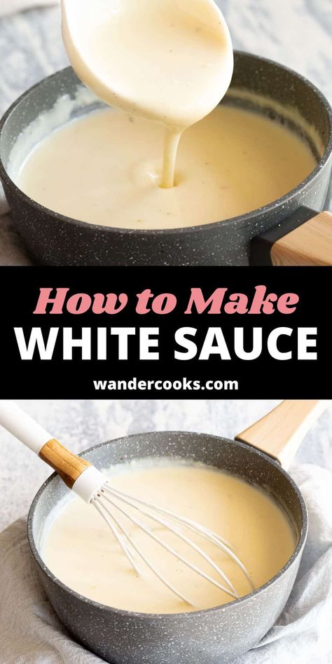 How To Make A Slurry With Flour, Cowboy Dip, Basic White Sauce, Pasta Sauce Recipes Easy, Bacon Cabbage, White Sauce Recipe, White Pasta Sauce Recipe, Beef Biryani, Making White Sauce