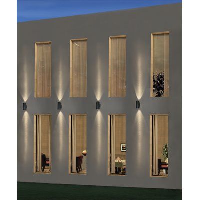 Bruck Cylinder 2-Light Outdoor Sconce Traditional Front Doors, Up Down Wall Light, Earthy Home, Facade Lighting, Garage Lighting, Outdoor Sconces, Lighting Outdoor, Outdoor Wall Lamps, Led Wall Lights