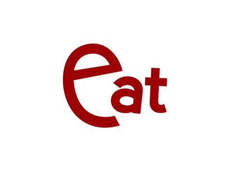 #Eat #verbicon by Samadara Ginige Word As Image, Mouth Logo, Expressive Typography, Clever Logo Design, Inspiration Typographie, Typographie Inspiration, Logo Design Company, Inspiration Logo Design, Desain Ui