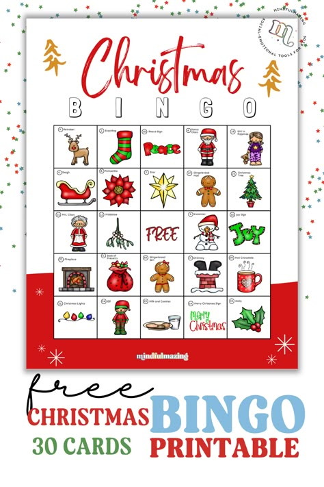 Xmas Bingo Free Printable, Kids Christmas Bingo Free Printable, Christmas Board Games Printable, Free Christmas Bingo Cards Printable, Christmas Bingo Cards Free Printable, Holiday Bingo Printable Free, Free Christmas Activities For Families, Free Christmas Bingo Printable, Christmas Game Printables Free