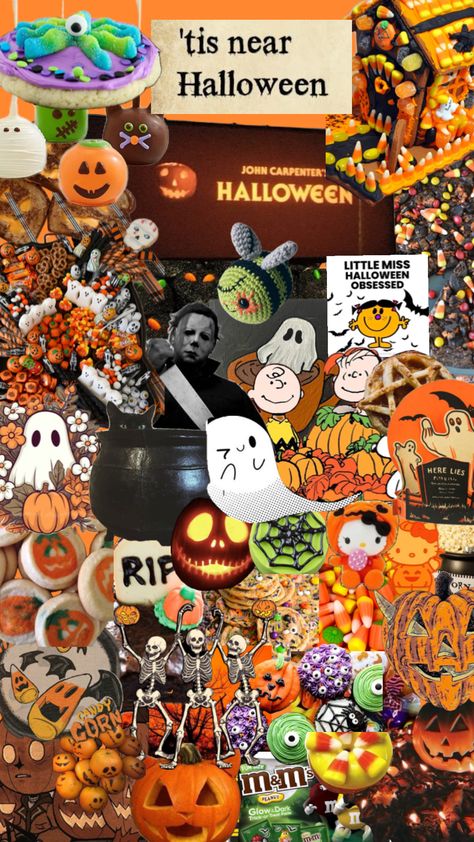 Halloween is amazing and i love it. Halloween is me. I can’t get enough of Halloween. #wallpaper #background #orange #halloween #asesthetic #halloweencollage # college #vibes College Vibes, John Carpenter Halloween, Background Orange, John Carpenter, Halloween Wallpaper, Candy Corn, Little Miss, I Love It, Love It