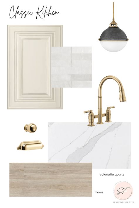 Timeless Kitchen Cabinets, Modern Classic Kitchen, Greige Kitchen, Taupe Kitchen, Gold Finch, Off White Kitchens, Classic Kitchen Design, Warm Kitchen, 2024 Kitchen