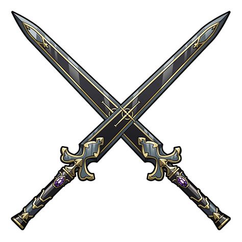 Dual Wielding Swords Concept Art, Anime Dual Swords, Fantasy Dual Swords, Twin Swords Fantasy Art, Short Swords Fantasy, Dual Blades Concept Art, Dual Wielding Swords, Duel Swords, Anime Swords