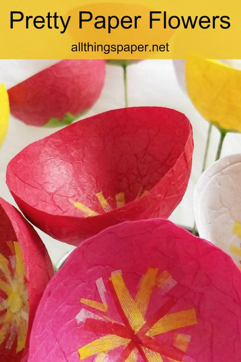 Papier Mache Flowers, Paper Mache Flowers Diy, Paper Mache Projects Ideas, Edible Paper Flowers, Paper Mache Flowers, Recycled Paper Art, Calendar Planning, Paper Mache Projects, Making Paper Mache