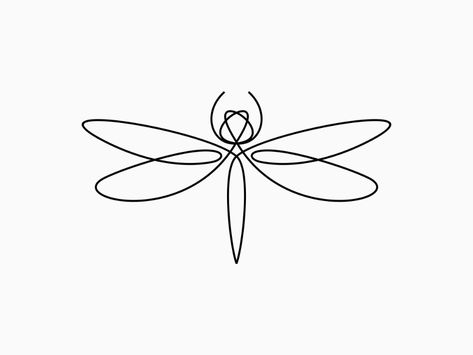 dragonfly by bendazs! on Dribbble Dragonfly Tattoo Drawing, Red Dragonfly Tattoo, Tattoo Pencil, Dragonfly Logo, Dragonfly Images, Dragonfly Drawing, Red Dragonfly, Dragonfly Tattoo Design, Mini Doodle