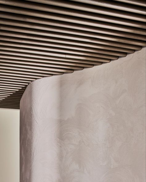 The Apollo Timber Batten system's modular nature is highly customisable, allowing it to adapt to your project-specific requirements - including curves. This gives you creative freedom to design a stunning linear feature that is unique to your project.

_
 #CeilingDesign #ApolloTimberBattens #CeilingBattens #ModernArchitecture #MelbourneArchitecture #Ceiling #InteriorDesign #QueenslandDesign #AustralianArchitecture #MBSArchitectural Internal Cladding Ideas, Timber Batten Ceiling, Batten Ceiling, Melbourne Architecture, Timber Battens, Access Panels, Acoustic Insulation, Timber Cladding, Australian Architecture