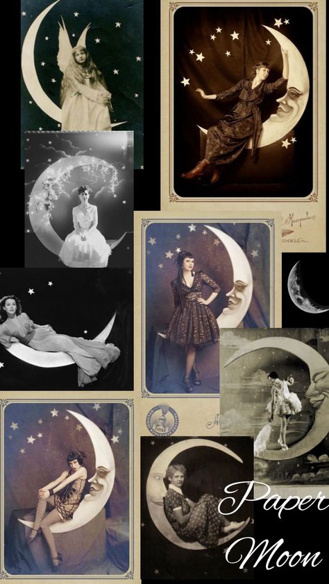 1920s Moon Backdrop, Wedding Moon Photobooth, Papermoon Photobooth, Moon Core Aesthetic, Moon Photobooth, Paper Moon Photo Booth, Celeste Core, Witchy Dinner, Moon Photo Prop