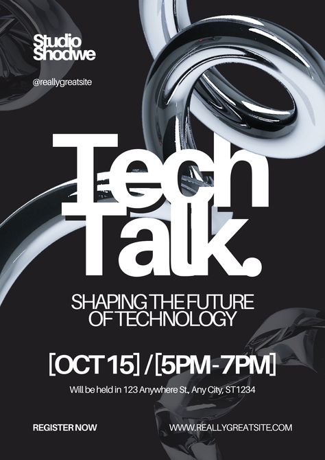 Tech Posters Design, Tech Elements Design, Tech Event Invitation, Talk Event Poster, Corporate Event Poster Design, Event Advertisement Poster, Live Performance Poster, Tech Event Poster Design, Event Flyer Design Inspiration