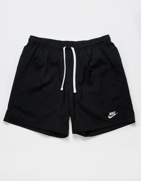 Nike Essentials Flow Nylon Shorts. Elastic Drawstring Waist. Nike Logo Embroidered At Hem. Slant Hand Pockets. Back Patch Pocket. Mesh Lined Interior. Approx. Inseam: 5.5''. 100% Polyester. Machine Wash. Imported. Mens Nike Outfits, Nike Outfits For Men, Men’s Shorts, Nike Shorts Outfit Men, Shorts Men Streetwear, Nike Shorts Men, Nike Shorts Outfit, Short Hombre, Nike Mens Clothing