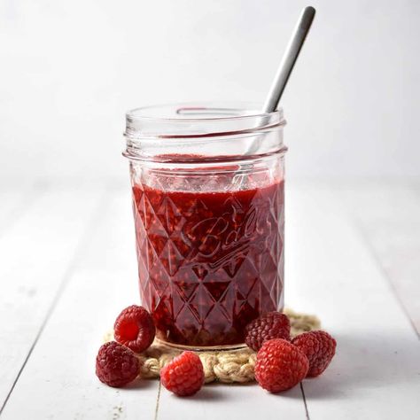 Raspberry Compote Raspberry Compote Recipe, Raspberry Compote, Fruit Sticks, Compote Recipe, Raspberry Preserves, Rainbow Fruit, Refreshing Desserts, Sweet Tart, Keto Recipe