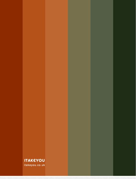 Great Colour Combinations, Terracotta Palette Colour Schemes, Green Complementary Color Palette, Terracota Decor, Terracota Interior, Brown Color Combinations, Terracotta Palette, Terracotta Color Palette, Terracotta Colour