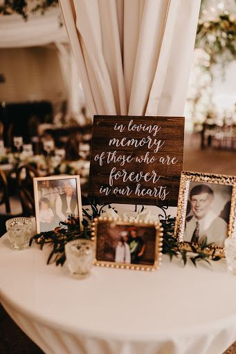 Memorial table ideas