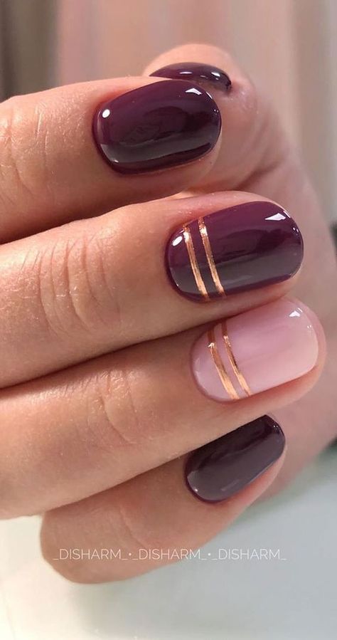 50+ Burgundy Nails That Are Ultra-Trendy Right Now In 2021 Plum Nails, Maroon Nails, Her Nails, Burgundy Nails, Makijaż Smokey Eye, Cute Gel Nails, Short Acrylic Nails Designs, Beautiful Nail Designs, Manicure Y Pedicure