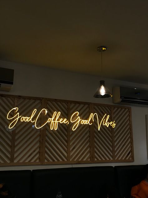 Neon Signs For Coffee Shop, Coffee Shop Neon Sign, Neon Coffee Shop, Coffee Kiosk, Coffee Shop Lighting, Coffee Shop Signs, Tea Quotes, Cafe Ideas, Green Bowl