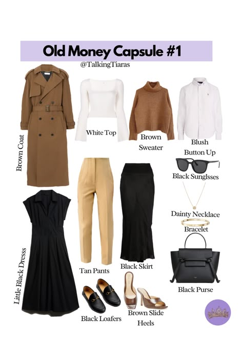 9 Old Money Items To Include In Your Capsule Wardrobe Old Money Wardrobe Essentials, Old Money Capsule Wardrobe, Old Money Wardrobe, Ultimate Capsule Wardrobe, Style Capsule, Capsule Wardrobe Casual, Capsule Wardrobe Women, Money Clothes, Elegant Style Women