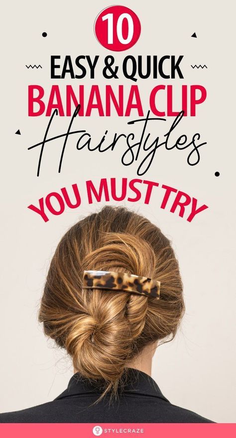 Banana Clip Hairstyles Long Hair, How To Wear Banana Clip, Flat Hair Clip Hairstyles, Banana Clip Hairstyles Short Hair, How To Use A Banana Clip, Banana Clip Short Hair, French Hair Clip, Flat Clip Hairstyles, Banana Clip Hairstyles Tutorials