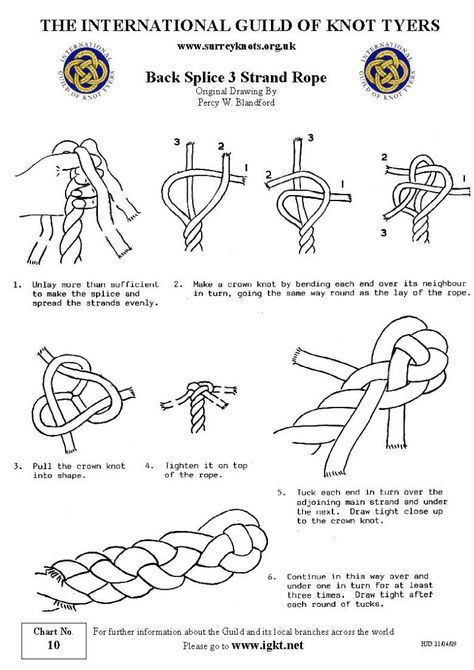 rope knots instructions | ... knot rolling hitch round turn and two half hitches igkt knot charts Splicing Rope, Camping Knots, Survival Knots, Knots Guide, Decorative Knots, Nautical Knots, Paracord Knots, Knot Braid, Knots Diy