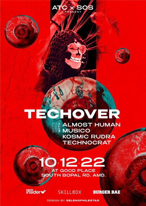 Techover techno party poster | selenophilestar Rave Party Poster, Techno Event Poster, Techno Party Poster, Techno Poster, Club Posters, Underground Techno, Berlin Techno, Feminist Design, Techno Party