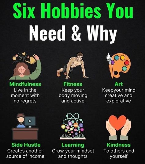 Six hobbies you need & why #health #selfcare #selflove #healthylifestyle Self Help Skills, Mental Health Facts, Positive Quotes For Life Motivation, Personal Improvement, Genius Quotes, Health Guide, Wellness Blog, Food Photographer, Pink Lady