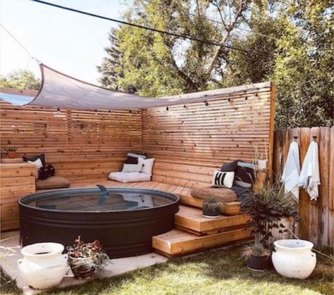 Gallery | Tub Tanks | ​Ice Baths Cold Water Therapy | ​Wood fired hot tubs | ​Stock tanks Wood Fired Hot Tub Diy, Hot Tub Deck Design, Stock Tank Hot Tub, Stock Tank Pools, Galvanized Stock Tank, Stock Pools, Cold Water Therapy, Tank Pools, Diy Stock Tank