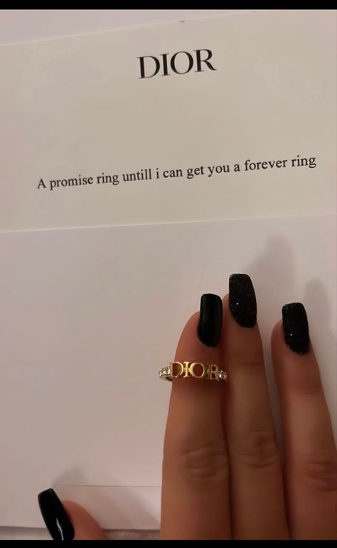 Promise Rings Proposal Ideas, Dior Her, Relationship Rings, Dior Aesthetic, Forever Rings, Ring Inspo, Couple Selfies, My Kind Of Love, Dream Gift