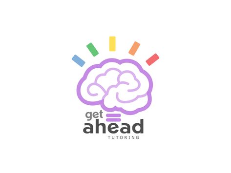 Tutoring Logo Ideas, Online Learning Logo, Tutoring Logo, Brain Logo Design, Tuition Logo, Daycare Logo, Kids Branding Design, Education Logo Design, Brain Logo