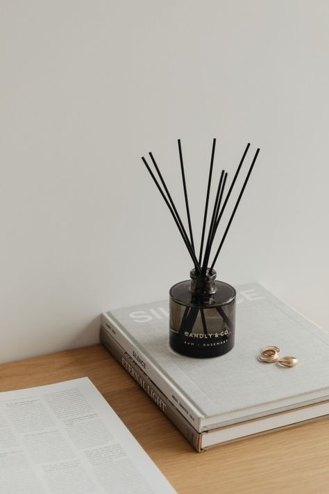 Candle Photoshoot, Instagram Feed Planner, Free Photographs, Reed Diffusers, Fragrance Diffuser, Book Candle, Aroma Diffuser, Product Photography, Reed Diffuser