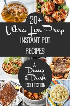 20+ Almost No Prep Instant Pot Recipes (chicken tacos, cauliflower curry, chicken lentil soup, Kung pow chicken) Thai Ribs, Instant Pot Dump Recipes, Brisket Stew, Meatballs Soup, Instant Pot Dump, Chicken Instapot, Chili Pasta, Dump Recipes, Dinner Simple