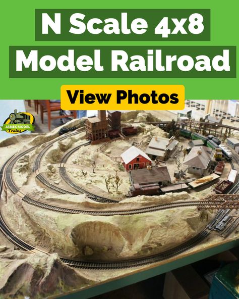 n scale model railroad in the desert N Scale Model Train Layouts, N Scale Train Layout, N Scale Layouts, Train Projects, N Scale Model Trains, Garden Railroad, Ho Model Trains, Model Railway Track Plans, Garden Railway