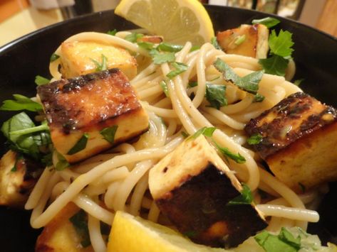 Tofu Scampi, Vegan Scampi, Vegetarian Tofu Recipes, Shrimp Tofu, Vegan Shrimp, Vegan Seafood, Vegan Italian Recipes, Spring Produce, Tofu Vegan