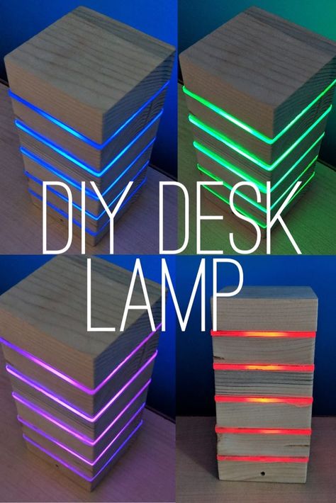 Cinema Marquee, Diy Desk Lamp, Homemade Desk, Marquee Lighting, Homemade Lamps, Interesting Crafts, Led Lamp Diy, Lights Diy, Led Lighting Diy