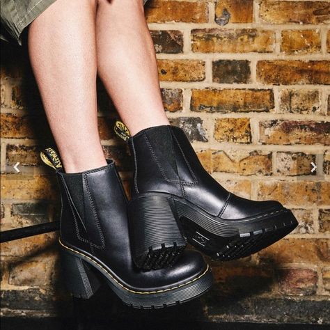 Black Doc Martens heeled chelsea spence boots size 8 Doc Martens Heels, Chelsea Boots Dr Martens, Doc Marten Chelsea, Dr Martens Chelsea Boots, Chelsea Boots Heel, Dr Martens Chelsea, Heel Chelsea Boots, Doc Marten Boot, Chelsea Boots Black