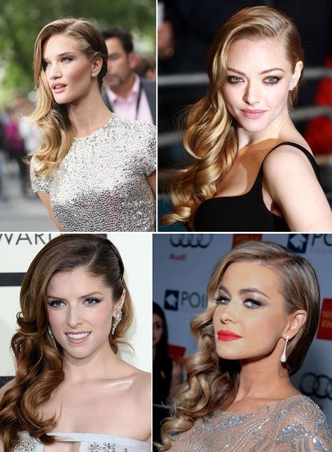 A Sweeping Style Statement with Side-Swept Curls Side Curls, Side Swept Curls, Wedding Makeup For Brown Eyes, Side Swept Hairstyles, Luxy Hair, Ball Hairstyles, Side Hairstyles, Side Swept, Fancy Hairstyles