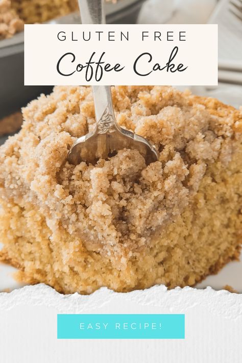 Gluten Free Coffee Cake Recipe Gluten Free Coffee Cake Recipe, Gluten Free Coffee Cake, Gluten Free Coffee, Streusel Cake, Coffee Cake Recipes Easy, Gluten Free Apple, Streusel Coffee Cake, Thanksgiving Desserts Easy, Coffee Cake Recipe