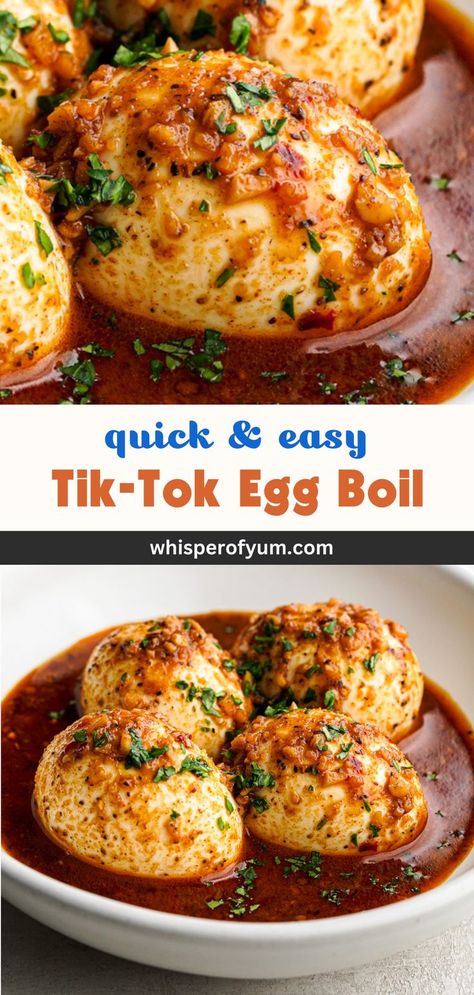 bowl of hard-boiled eggs in a spicy boil sauce topped with parsley Egg Recipes, Egg Boil, How To Boil Eggs, Boiled Egg Recipes, Hard Boiled Egg Recipes, Boil Eggs, Boiled Food, Boiled Egg Diet, Keto Recipes Dinner