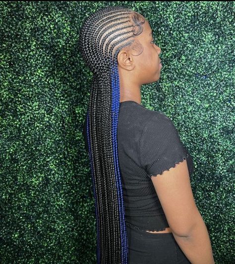 Protective Style Braids, Cornrows Braids For Black Women, Feed In Braids, Magenta Hair, Hot Pink Hair, Feed In Braids Hairstyles, Hairstyle Inspo, Braids Hairstyles Pictures, Girls Natural Hairstyles