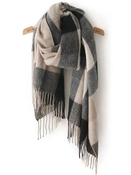 Tartan Shawl, Trendy Scarves, Tartan Plaid Scarf, Plaid Shawl, Black Shawl, Beige Plaid, Tartan Scarf, Fall Plaid, Winter Mode