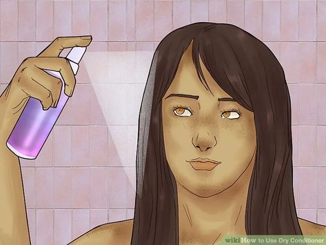 How to Use Dry Conditioner: 9 Steps (with Pictures) - wikiHow Dry Conditioner, Dry Shampoo, Being Used, How To Use, Conditioner, Hairstyles, Texture, Hair Styles, Hair