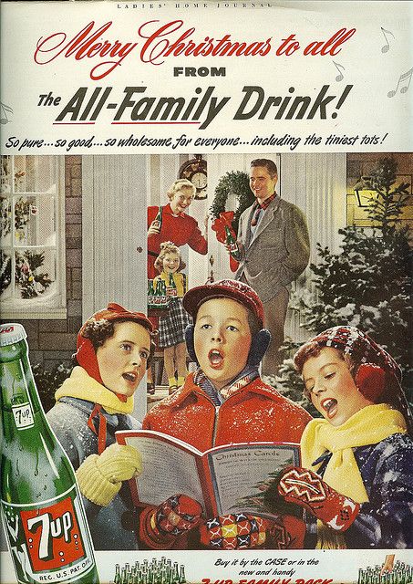 All-Family Drink    From Ladies' Home Journal, December 1952 Christmas Ads, Christmas Advertising, Old Advertisements, Christmas Memories, Christmas Ad, Retro Advertising, Retro Ads, Old Fashioned Christmas, Old Ads