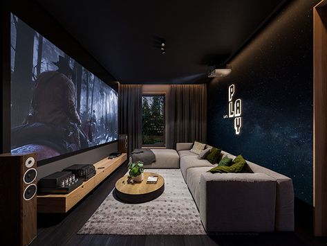 Small Cinema Room, Small Home Theater, Theatre Room Ideas, Sala Cinema, Small Home Theaters, Ruang Tv, Modern Tv Room, Home Theater Room Design, Theater Room Design