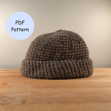 Skull Cap Crochet Pattern Free, Fisherman Hat Crochet Pattern, Crochet Skater Beanie, Fisherman Hat Crochet, Fisherman Beanie Crochet Pattern, Crochet Fisherman Beanie, Fisherman Beanie Crochet, Crochet Skullcap, Crochet Pattern Beanie