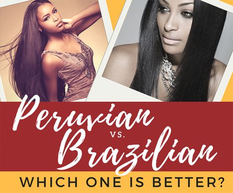 Peruvian vs Brazilian Hair: Which Is Best For Me? Brazilian Wavy Hair, Peruvian Curly Hair, Brazilian Curly Hair, Peruvian Straight Hair, Unice Hair, Types Of Hair Extensions, Bouncy Hair, Brazilian Straight Hair, Hair Extensions Best