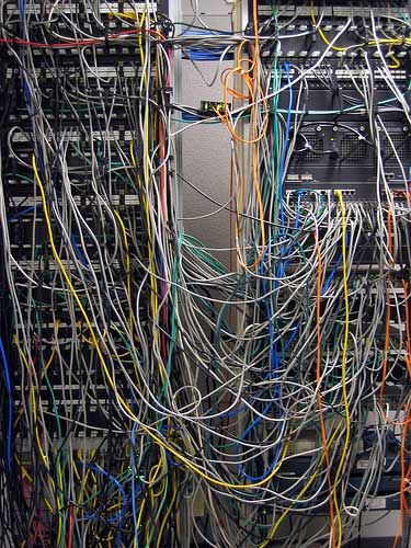 Cable Messes: Want Meatballs With That? Kingfisher, Server Room, System Administrator, Network Cable, Ap Art, Cable Management, Work Out, Meatballs, Tangled