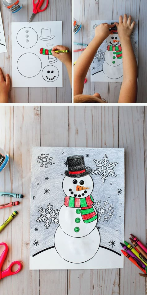 Christmas Card Easy, Christmas Card Making Ideas, Handmade Christmas Card Ideas, Flowers Paper Craft, Birthday Card Making, Card Ideas Birthday, Ideas Birthday Card, Beautiful Birthday Card, Printable Snowman